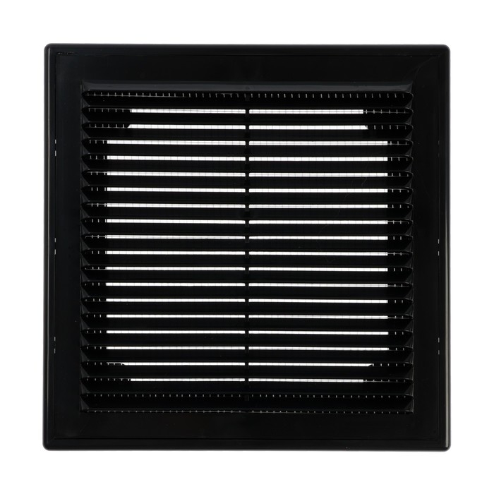 Решетка вентиляционная Решетка вентиляционная "ВИЕНТО" 2121ВР, 210х210 мм, с сеткой, разъемная, черная