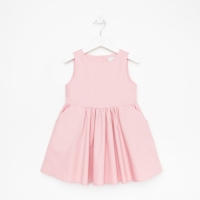 Платье детское с карманами KAFTAN, р. 32 (110-116), пудра Платье детское с карманами KAFTAN, р. 32 (110-116), пудра