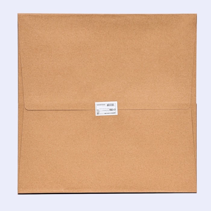 Пакет крафт с квадратным дном и окном  40 Х 40 Х 40 см Крафт, 1шт.