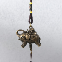 Музыка ветра металл "Слон на монетках" 5 колокольчиков 41х6 см Музыка ветра металл "Слон на монетках" 5 колокольчиков 41х6 см