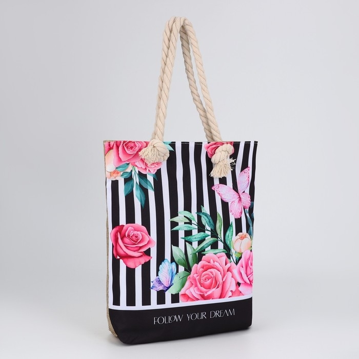 Сумка женская пляжная Сумка женская пляжная "Follow your dream", 35х40 см
