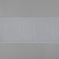 Шторная лента фиксированная сборка, органза, 10 см, 50 &plusmn; 1 м, цвет прозрачный