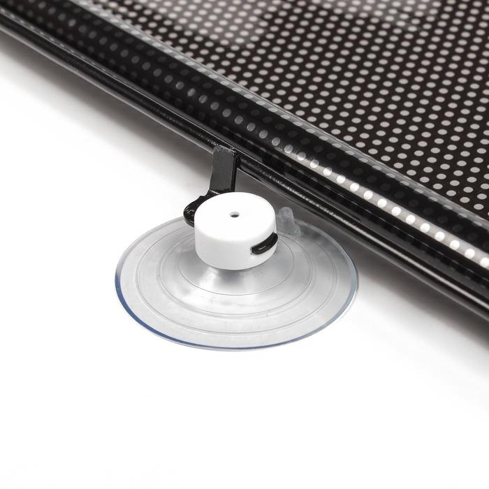 Автомобильная шторка на стекло, раздвижная 40&times;125 см, цвет черный