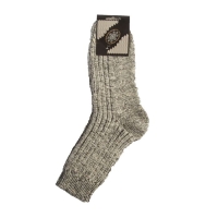 Носки мужские шерстяные &laquo;Рубчик&raquo;, цвет серый, размер 27