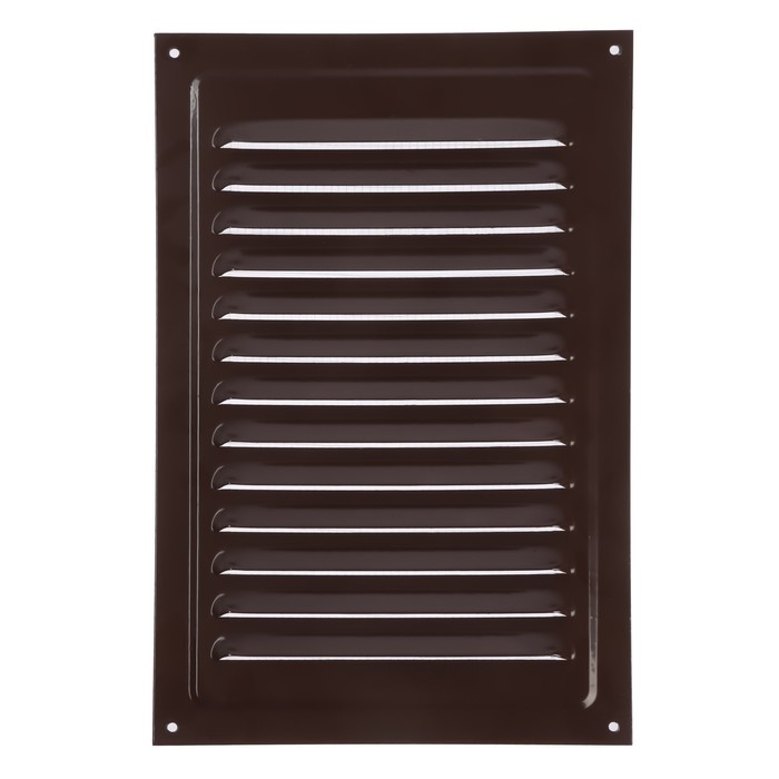 Решетка вентиляционная ZEIN Люкс РМ2030КР, 200 х 300 мм, с сеткой, металлическая, коричневая Решетка вентиляционная ZEIN Люкс РМ2030КР, 200 х 300 мм, с сеткой, металлическая, коричневая