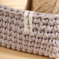 Бирка с кнопкой &laquo;Ручная работа&raquo;, 8 &times; 1,5 см, 10 шт, цвет матовый/чёрный