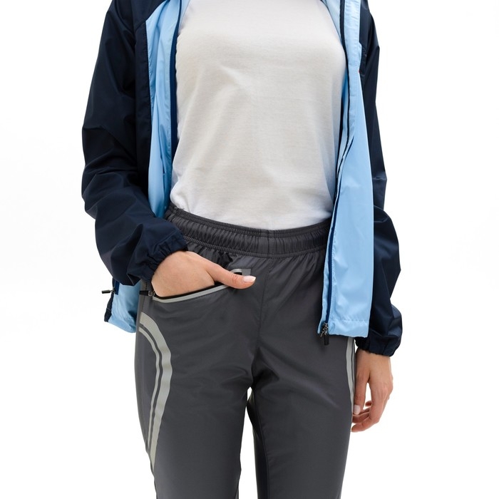 Брюки ветрозащитные ONLYTOP унисекс, р. 42, цвет серый