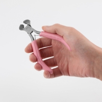 Кусачки торцевые, для рукоделия, 10,5 &times; 6,5 см, цвет серебряный/розовый