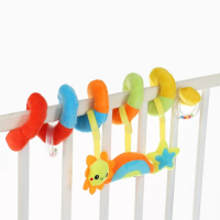 Растяжка - спираль с игрушками дуга на коляску / кроватку для малышей 0+ &laquo;Маленькое счастье&raquo;, Крошка Я