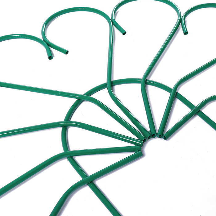 Ограждение декоративное, 62 &times; 450 см, 5 секций, металл, зелёное, &laquo;Павлин-2&raquo;, Greengo