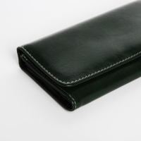 Кошелёк женский на кнопке, цвет тёмно-зелёный Кошелёк женский на кнопке, цвет тёмно-зелёный
