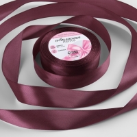 Лента атласная, 25 мм &times; 23 &plusmn; 1 м, цвет бурый №284