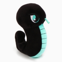 Новый год! Мягкая игрушка &laquo;Змейка&raquo;, чёрно-бирюзовая