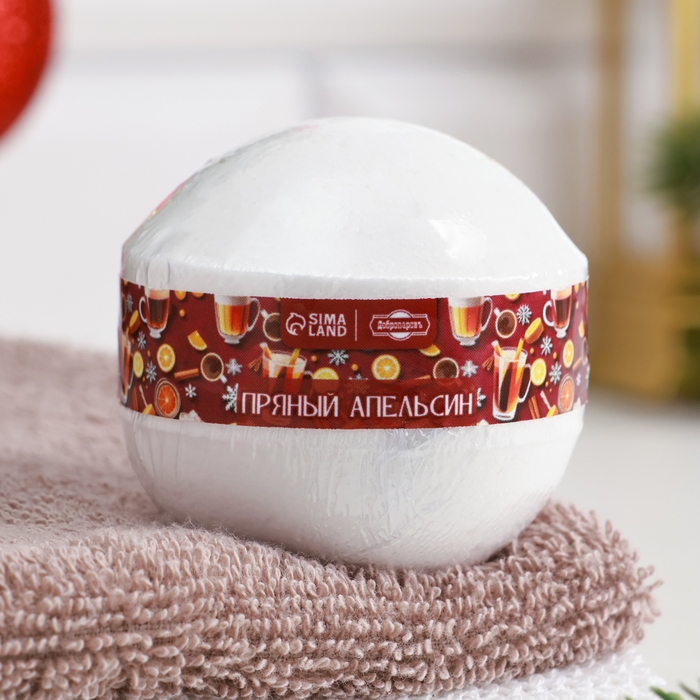 Новый год Набор бомбочек 3 шт Новый год Набор бомбочек 3 шт "Пряный апельсин, Розвое шампанское, Корица-кофе"
