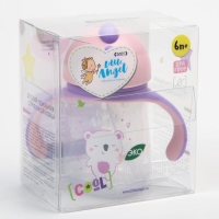 Поильник детский с силиконовой трубочкой &laquo;Koala&raquo;, 250 мл., с ручками, цвет фиолетовый