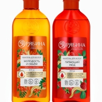 Шампунь для волос, молодость и объем, аромат рябины, 400 мл, Рябина