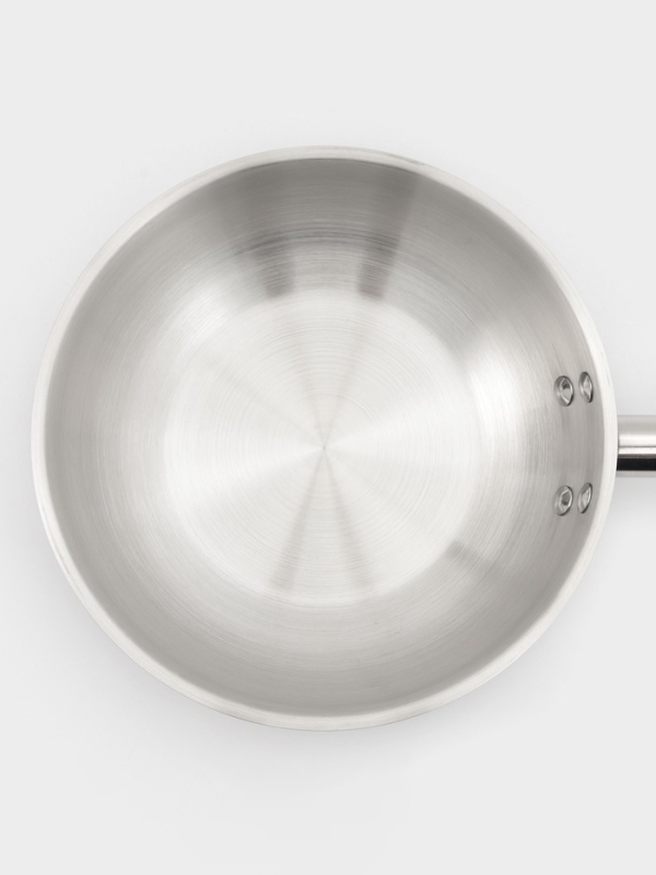 Сковорода d=24 см, h=6 см, толщина стенки 0,6 мм, индукция, дно al+fe+al