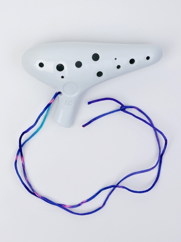 Окарина Music Life 12 отверстий, белая, 14,8 х 9,2 х 4,6 см