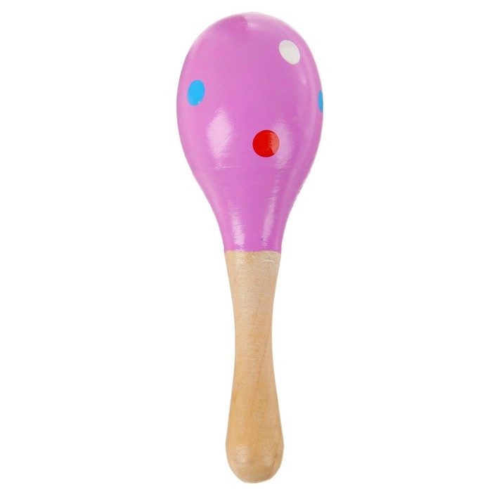 Игрушка музыкальная Маракас «Горох и полоска», МИКС Игрушка музыкальная Маракас «Горох и полоска», МИКС