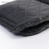 Варежки-муфты на ручку коляски, 2 шт., стеганные, цвет серый Варежки-муфты на ручку коляски, 2 шт., стеганные, цвет серый