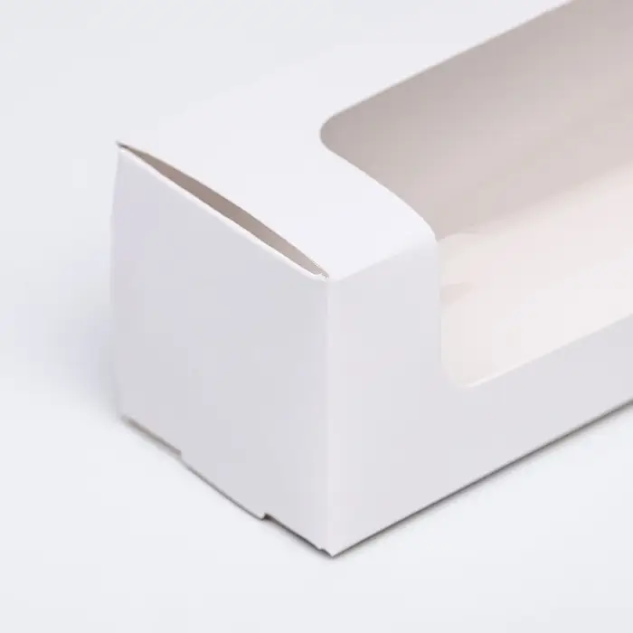 Кондитерская упаковка, белая, 16&times;5&times;5 см