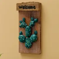 Панно &laquo;Кактус&raquo;, 20&times;3&times;10.5 см, дерево албезия