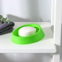 Мыльница &laquo;Улыбка&raquo;, пластик, 15&times;11&times;4.5 см, МИКС