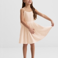 Платье для девочки, MINAKU :Party Dress, цвет молочный, рост 134 см