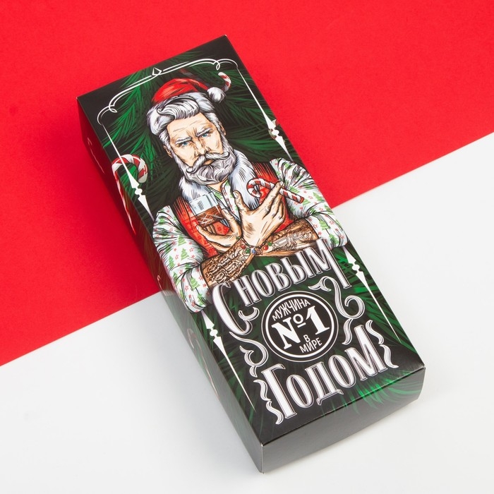 Набор мужских новогодних носков KAFTAN Набор мужских новогодних носков KAFTAN "Мужчина №1" 5 пар, размер 41-44 (27-29 см)