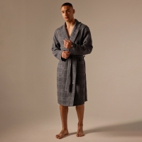Халат вафельный мужской SL HOME: Chess "Гри Сандре", размер XL, 100% хлопок, 340 г/м2 Халат вафельный мужской SL HOME: Chess "Гри Сандре", размер XL, 100% хлопок, 340 г/м2
