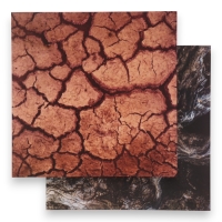 Фотофон двусторонний картон плотность 350 гр "Земля" 50х50 см