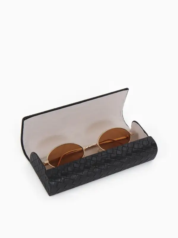 Футляр для очков Июнь2502 15,5*6*3 см, магнит, черный