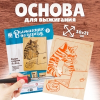 Основы для выжигания &laquo;Учёный кот&raquo; 30х21 см