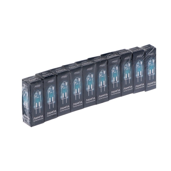 Лампа галогенная Luazon Lighting, G4, 20 Вт, 12 В, супер белая, набор 10 шт. Лампа галогенная Luazon Lighting, G4, 20 Вт, 12 В, супер белая, набор 10 шт.
