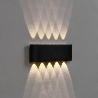 Светильник фасадный &laquo;Полусфера&raquo;, FSD-066, 10 Вт, 3000К, 5 лучей, IP65, 220 В, пластик, черн.   10084