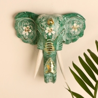 Сувенир дерево "Голова слона" 28х26х10,5 см