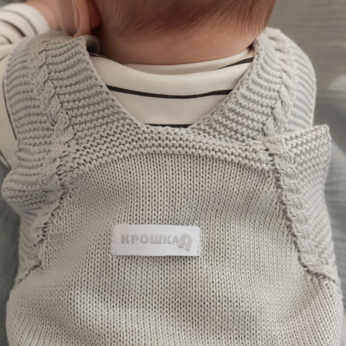 Комбинезон вязаный Крошка Я Комбинезон вязаный Крошка Я "Basic" рост 68-74 см, цвет серый