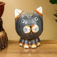 Сувенир &laquo;Котик&raquo;, 8&times;7&times;10 см, дерево, серый