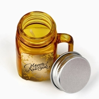 Новогодняя свеча в банке &laquo;Новый год: Happy New Year&raquo;, аромат апельсин