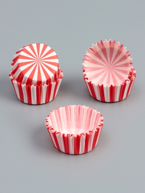 Форма для выпечки "Калейдоскоп" красная, 3,5 х 2 см набор