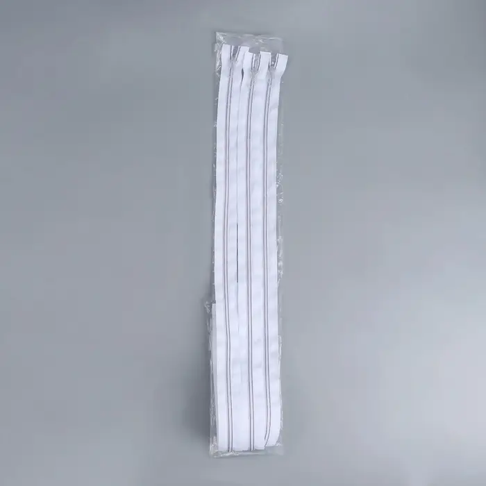 Молния &laquo;Спираль&raquo;, №5, разъёмная, замок автомат, 80 см, белая, сиреневая