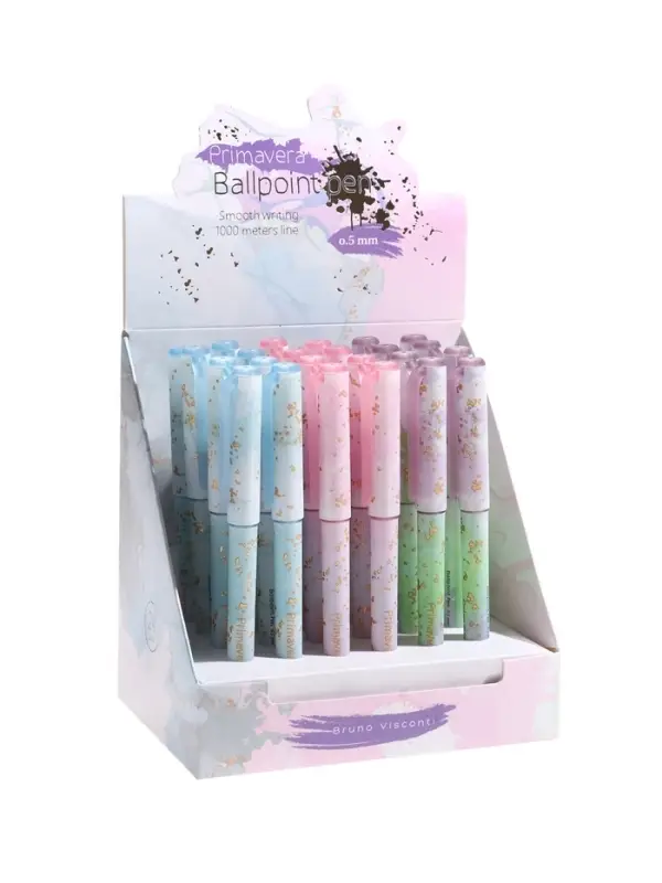 Ручка шариковая BrunoVisconti. Primavera 0.5мм, стерж/син, МИКС