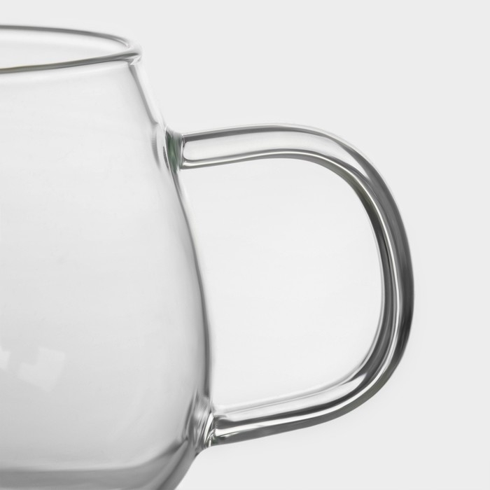 Кружка стеклянная Magistro &laquo;Валенсия&raquo;, 330 мл, 10&times;8 см