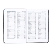 Ежедневник недатированный,формат А5, 140 листов, в клетку, обложка кожзам, с хлястиком, с калькулятором, синий