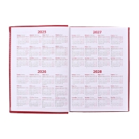 Ежедневник недатированный А5, 160 листов "Небраска", перфорация углов, красный Ежедневник недатированный А5, 160 листов "Небраска", перфорация углов, красный