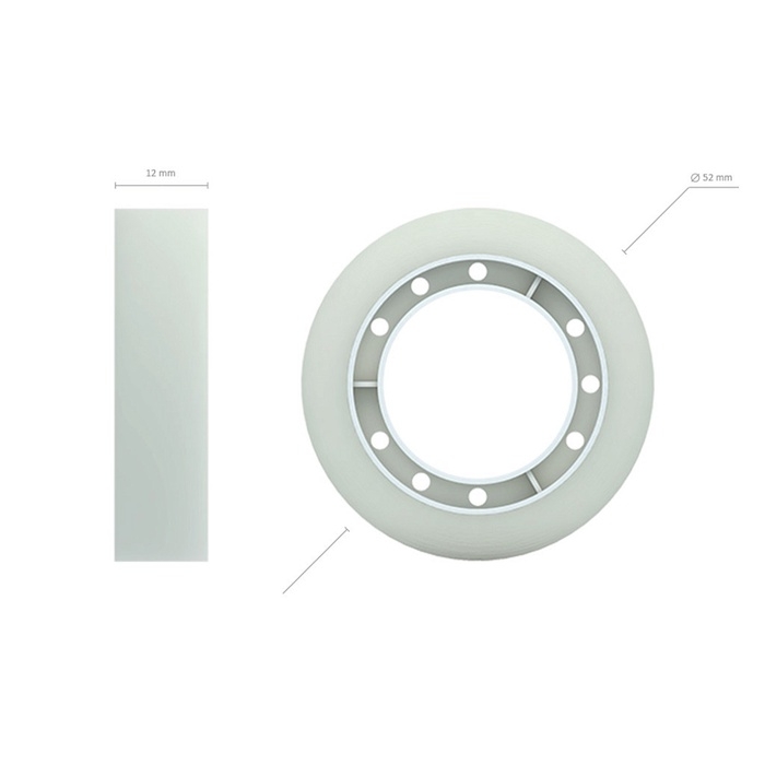 Клейкая лента канцелярская, 12 мм х 20 метра, ErichKrause Invisible, матовая, незаметная, в коробке, с европодвесом
