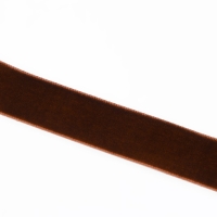 Лента бархатная, 20 мм, 18 &plusmn; 1 м, цвет коричневый №119