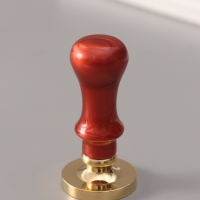 Печать для сургуча с пластиковой ручкой "Широкая рамка. Ажур" 6,3х3х3 см