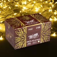 Гирлянда &laquo;Нить&raquo; 10 м, IP44, УМС, белая нить, 100 LED, свечение тёплое белое, 220 В