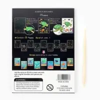 Гравюра блокнот "Морские жители", 9 листов, штихель